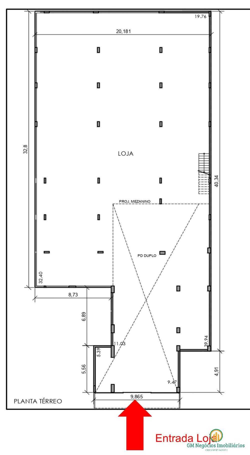 Loja-Salão à venda e aluguel, 1328m² - Foto 4