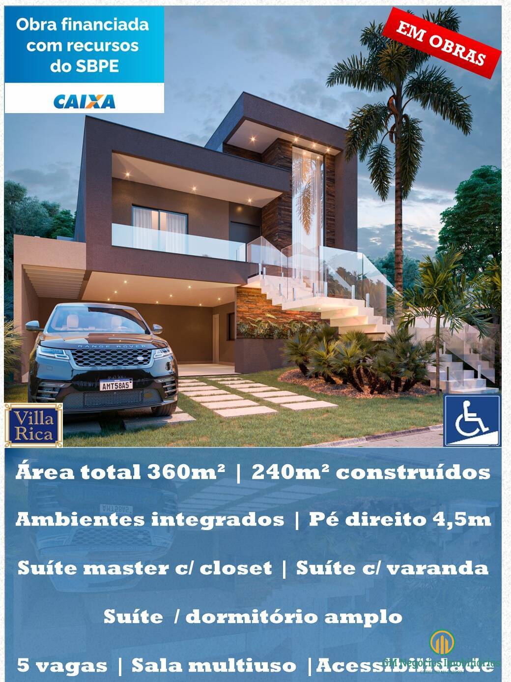 Casa de Condomínio à venda com 3 quartos, 240m² - Foto 1