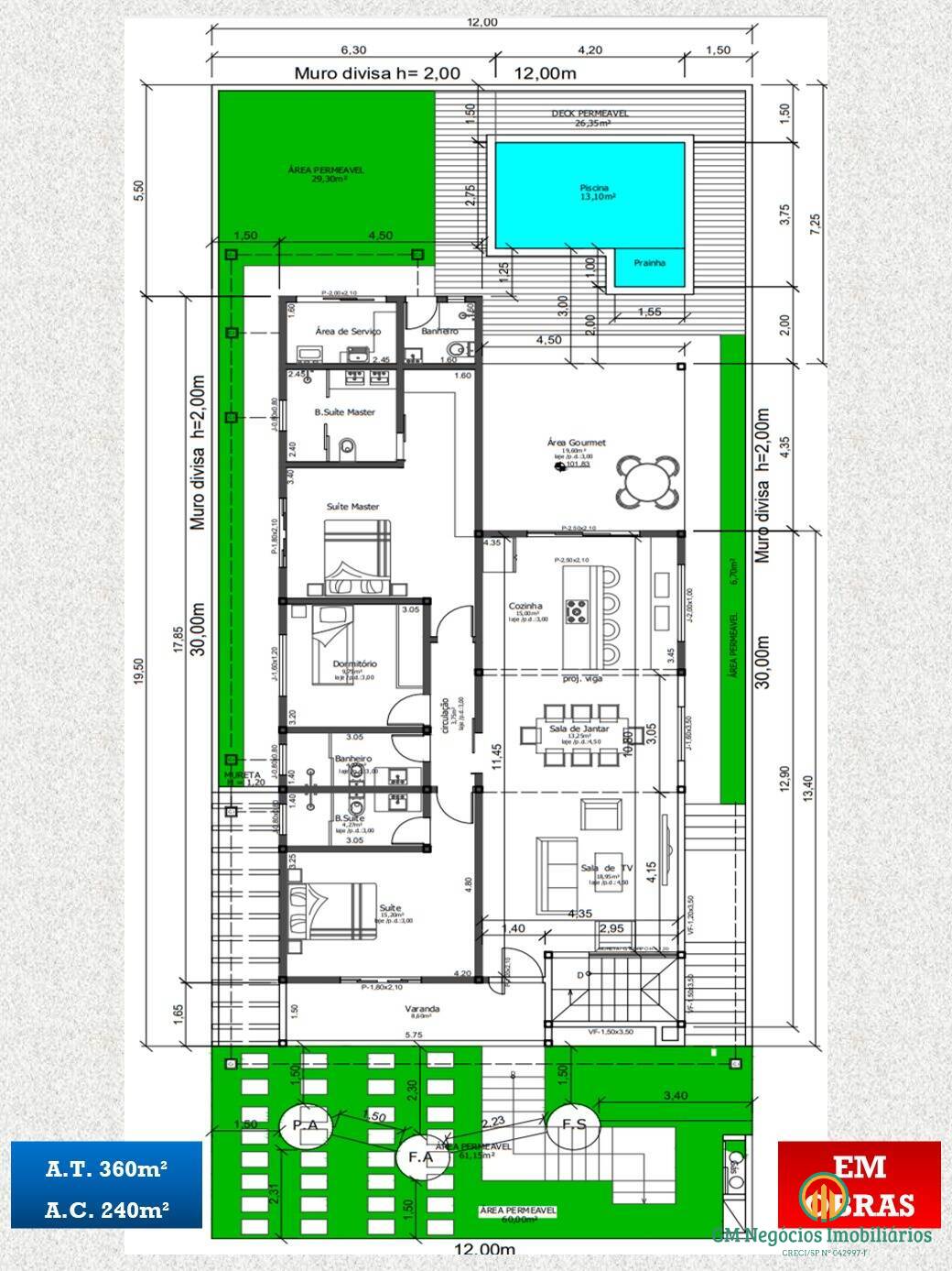 Casa de Condomínio à venda com 3 quartos, 240m² - Foto 3