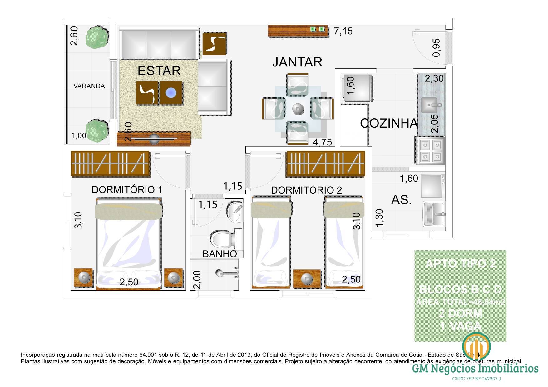 Apartamento à venda com 2 quartos, 55m² - Foto 38